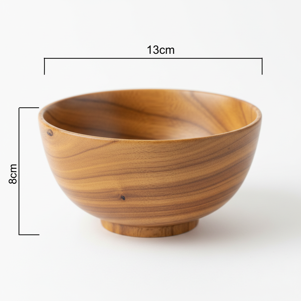 Japanese Handcrafted Wooden Bowl