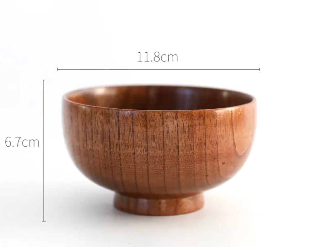 Japanese Handcrafted Wooden Bowl