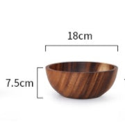 Handcrafted Natural Wood Serving Bowl