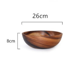 Handcrafted Natural Wood Serving Bowl