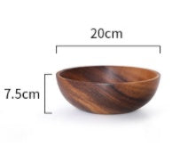 Handcrafted Natural Wood Serving Bowl