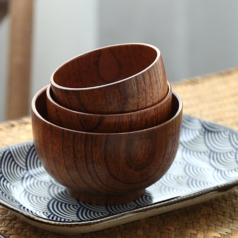 Japanese Handcrafted Wooden Bowl