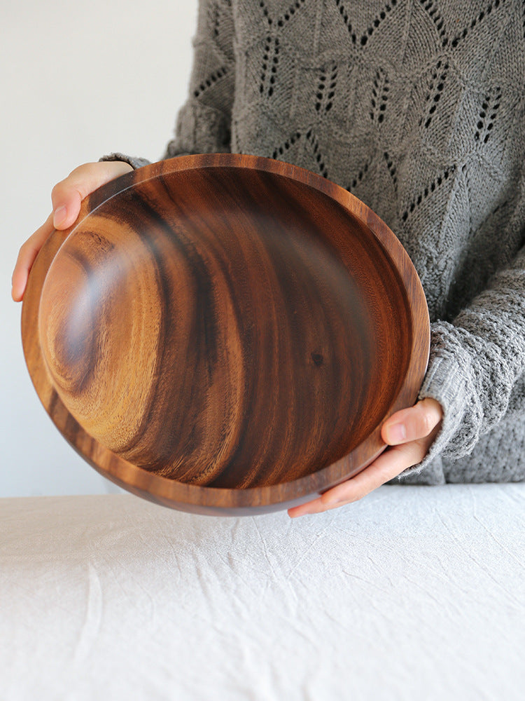 Handcrafted Natural Wood Serving Bowl