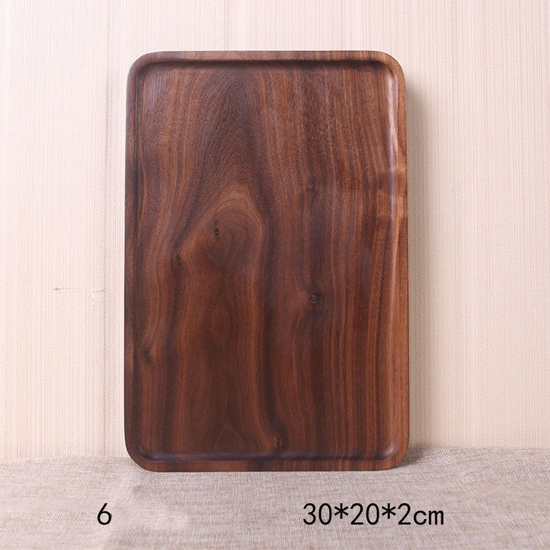Japanese Wooden Rectangular Dinner Plate