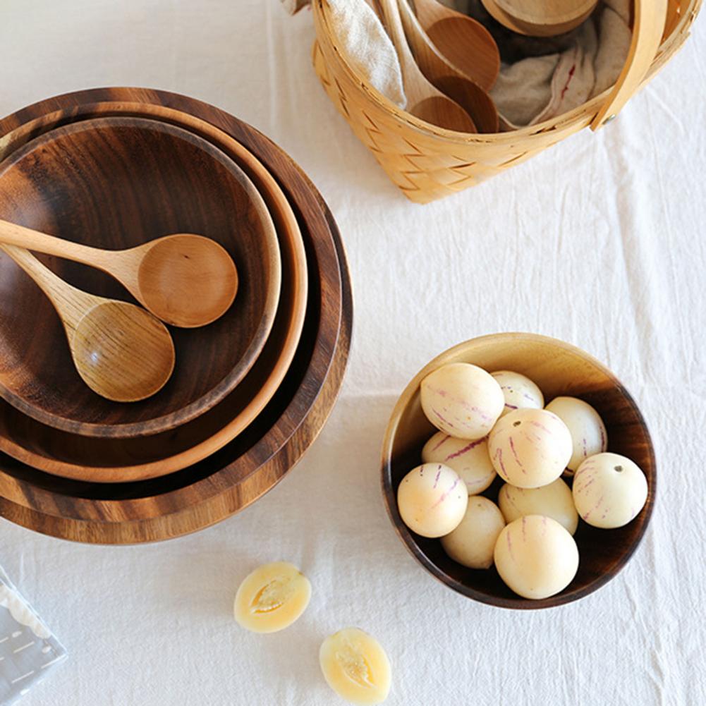 Handcrafted Natural Wood Serving Bowl