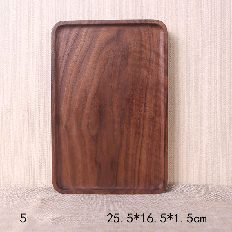Japanese Wooden Rectangular Dinner Plate