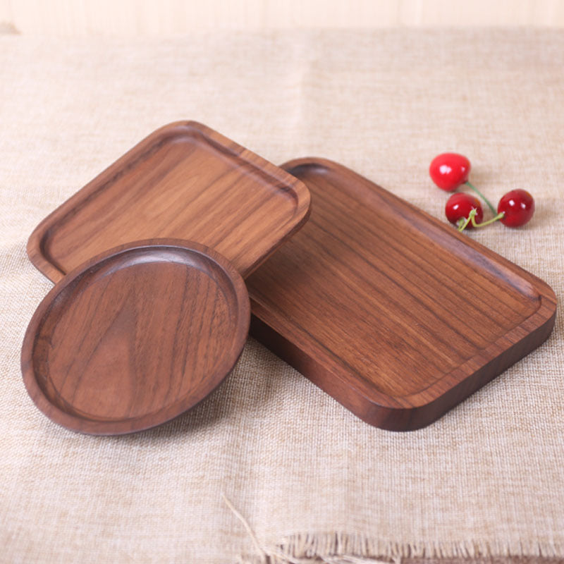 Japanese Wooden Rectangular Dinner Plate