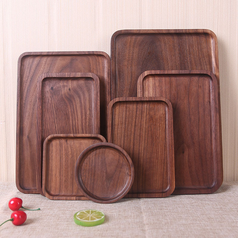 Japanese Wooden Rectangular Dinner Plate